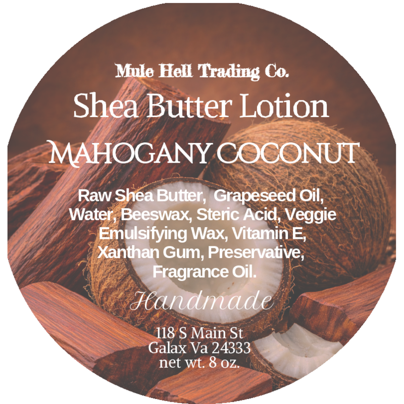 Mahogany Coconut Butter Lotion
