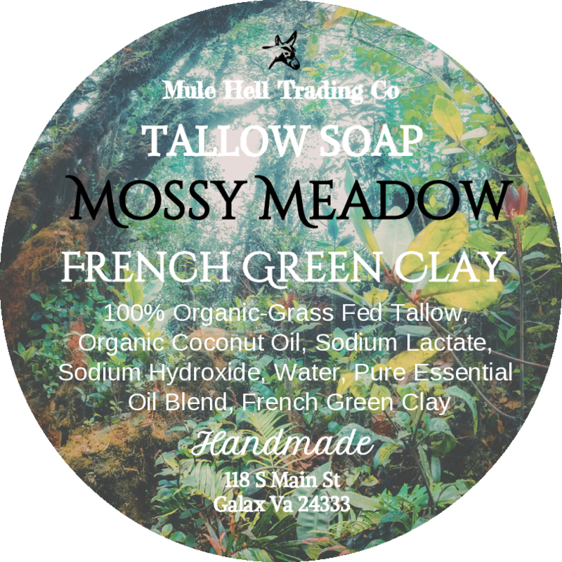 Mossy Meadow Tallow Clay Bar