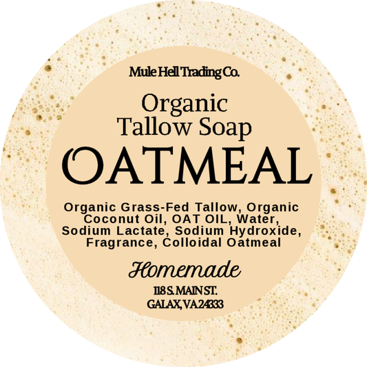 Oatmeal Tallow Soap bar