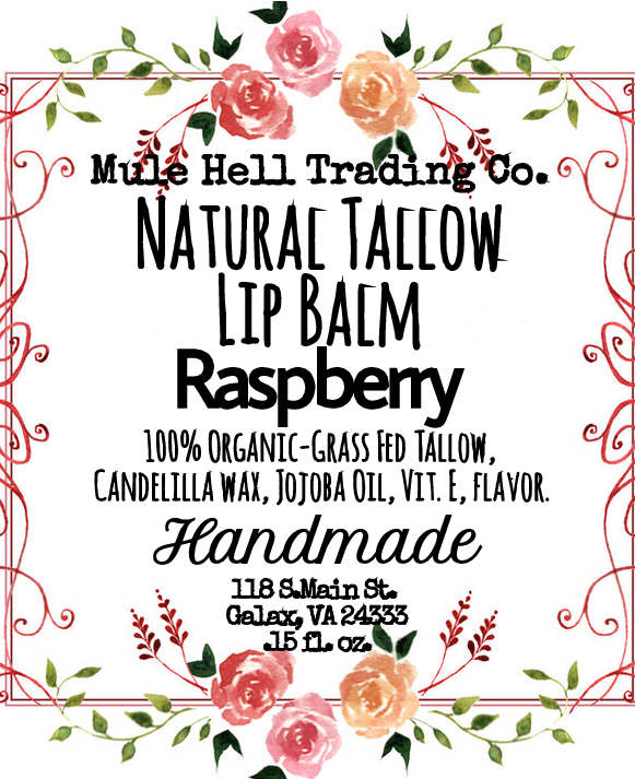 Raspberry Tallow Lip Balm