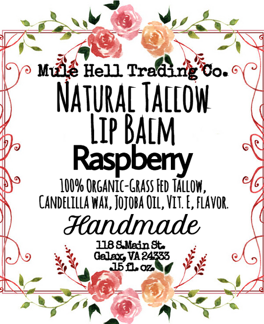 Raspberry Tallow Lip Balm