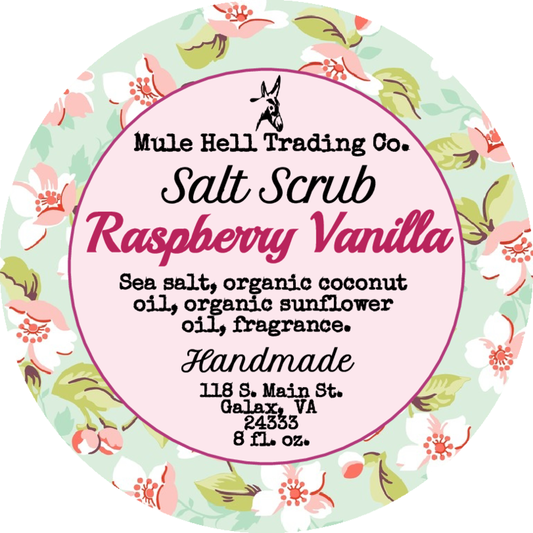 Raspberry Vanila Salt Scrub