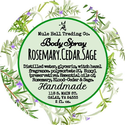 Rosemary Ceder Sage Body Spray