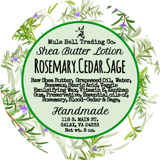 Rosemary Cedar Sage Shea Butter Lotion