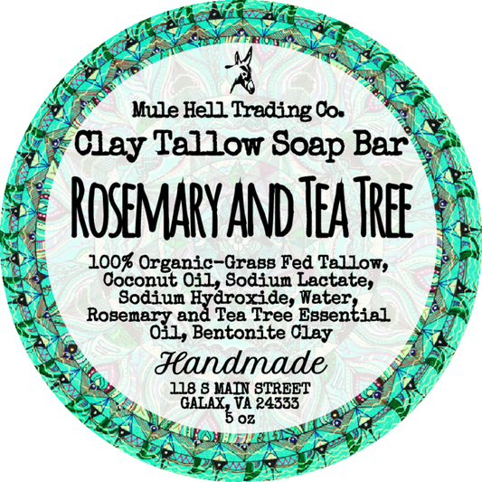 Rosemary and Tea Tree Tallow Clay Bar