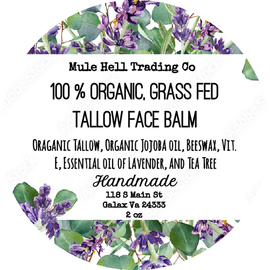 100% Organic, Grass Fed, Tallow Face Cream