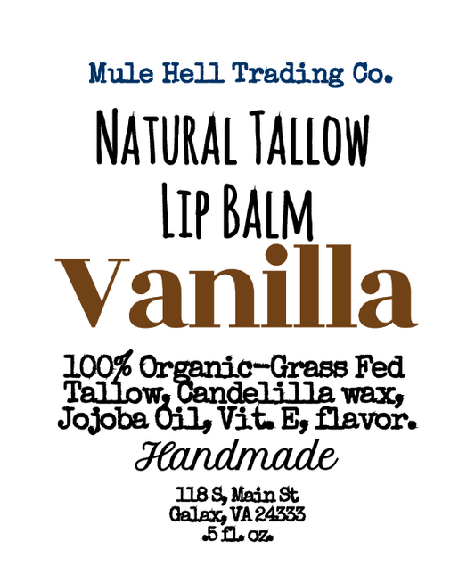 Vanilla Tallow Lip Balm