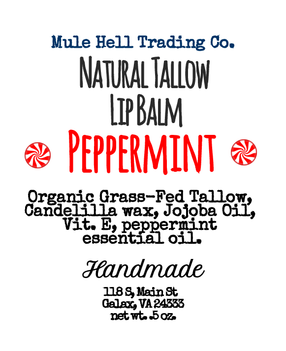 Peppermint Tallow Lip Balm