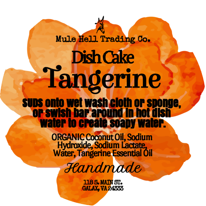 100% Organic Tangerine Dish Cake