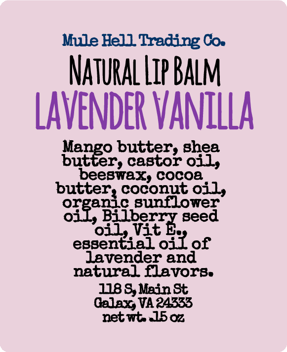 Lavender Vanilla Lip Balm