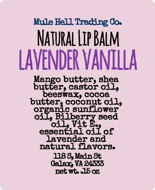 Lavender Vanilla Lip Balm