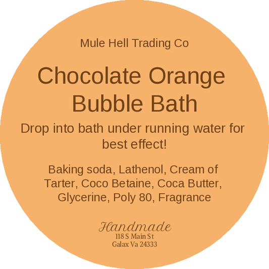 Chocolate Orange Bubble Bath