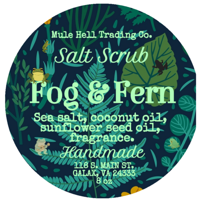 Frog and Fern Salt Scrub