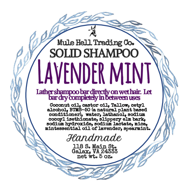 Lavender Mint Shampoo Bar