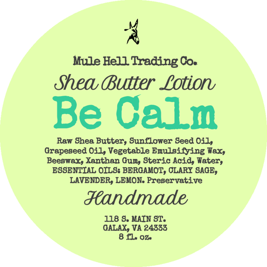 Be Calm Shea Butter Lotion, 8 oz