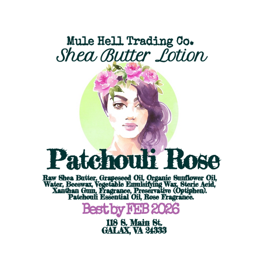 Patchouli Rose Shea Butter Lotion