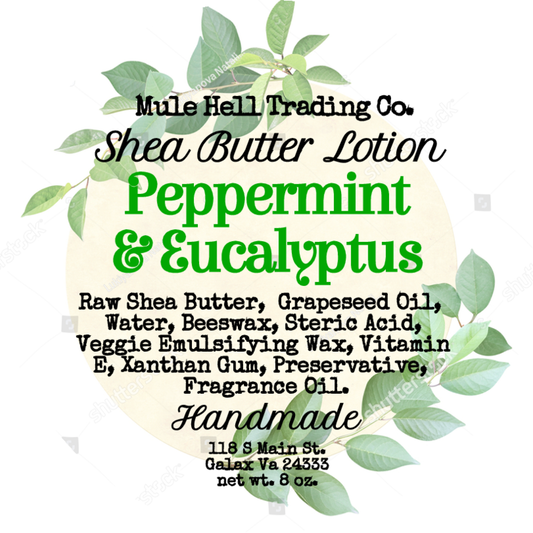Peppermint Eucalyptus Shea Butter Lotion