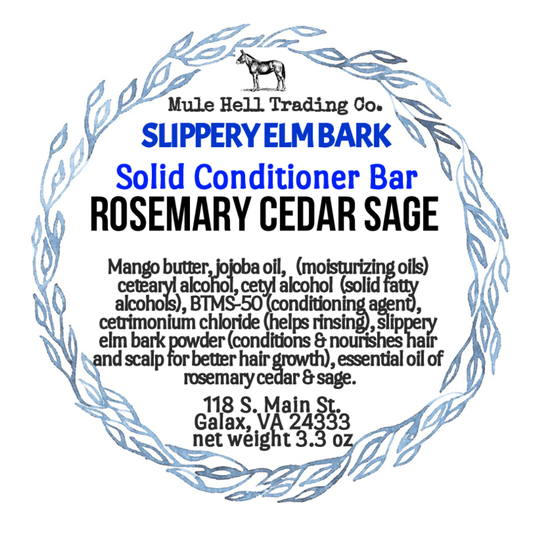 Rosemary Cedar Sage Conditioner Bar