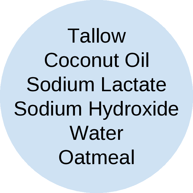 Oatmeal Tallow Soap bar 1.5 oz