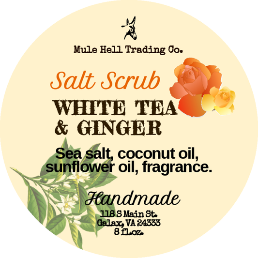 White Tea and Ginger Salt Scrub