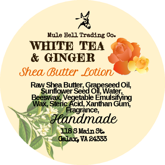 White Tea and Ginger Shea Butter Lotion